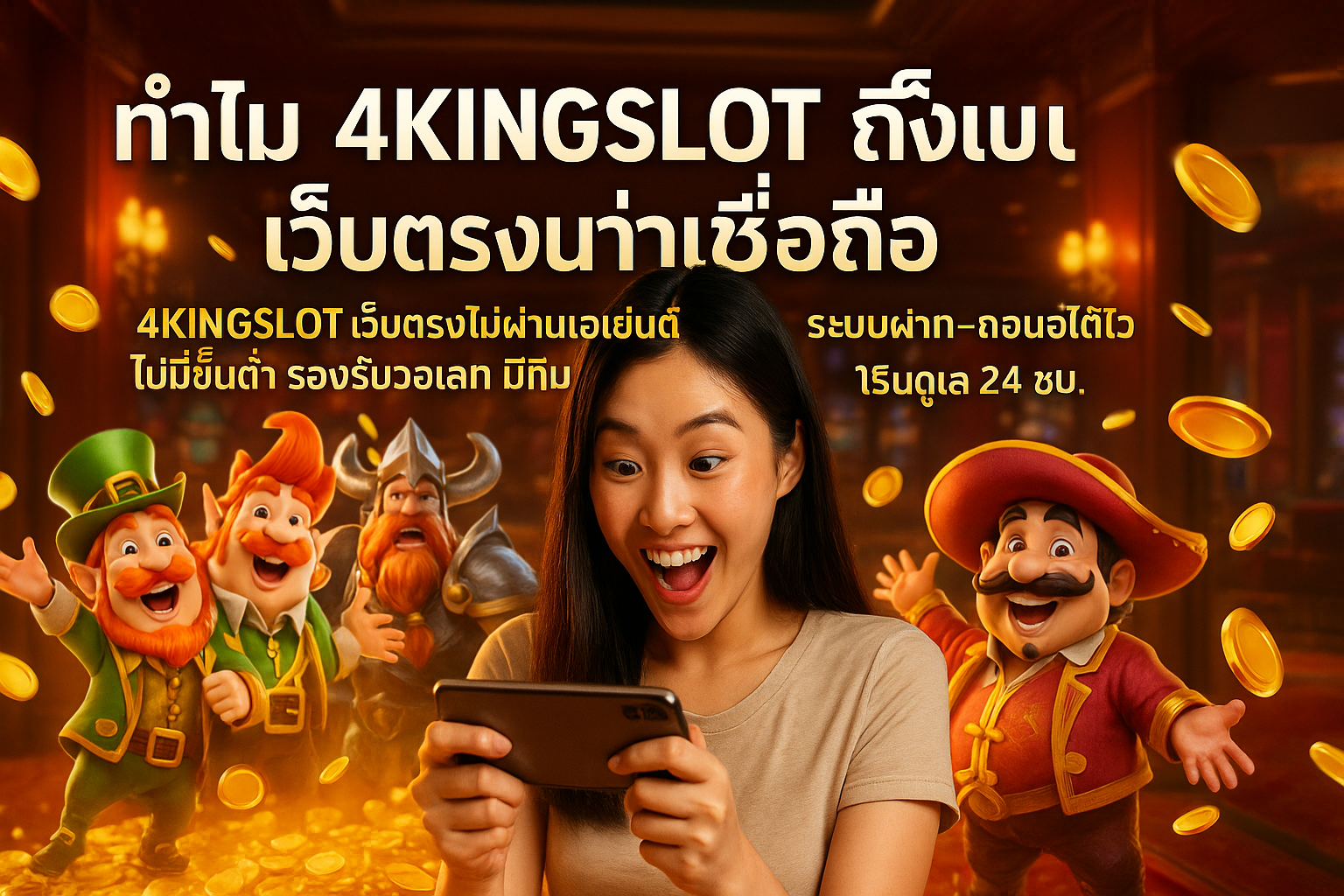 ทำไม 4KINGSLOT ถึงเป็นเว็บตรงน่าเชื่อถือ