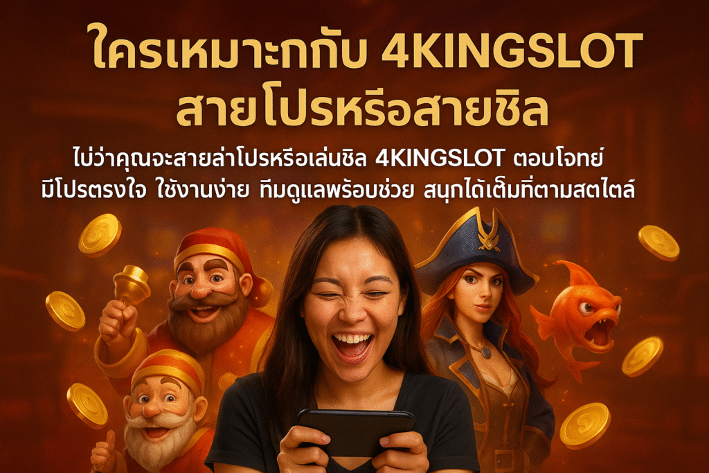 ใครเหมาะกับ 4KINGSLOT สายโปรหรือสายชิล