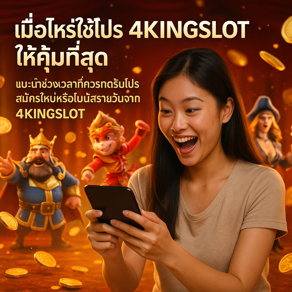 เมื่อไหร่ใช้โปร 4KINGSLOT ให้คุ้มที่สุด